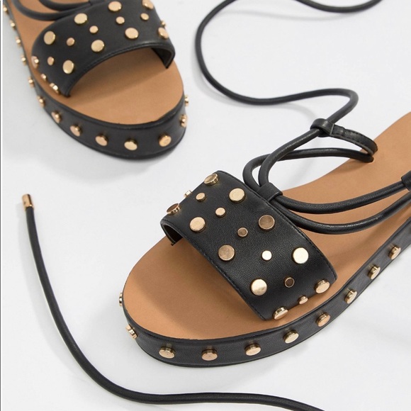 Flatform Studded Sandals - Picture 2 of 5